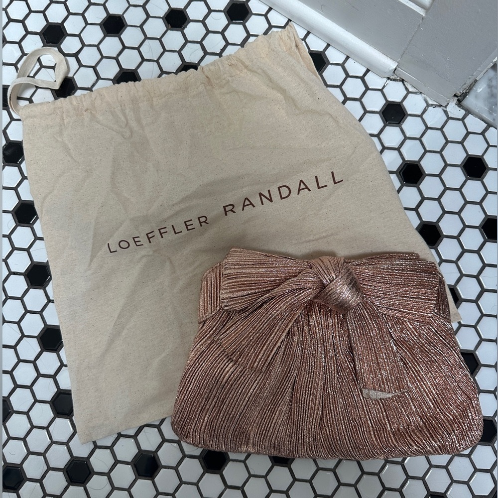 Loeffler Randall Rayne Small Pleated Bow Frame Clutch
